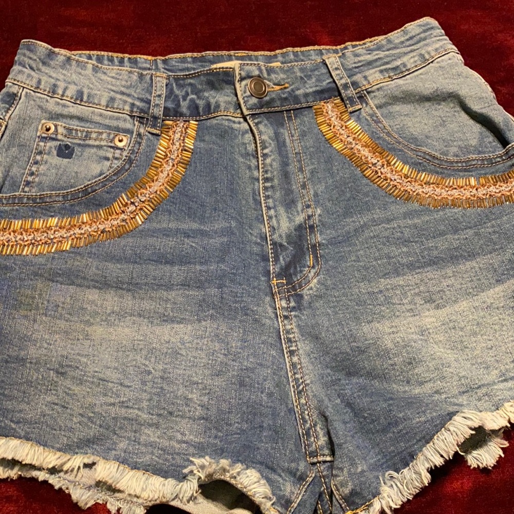 Kindom Samantha Beaded Shorts